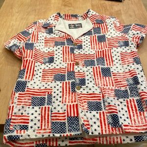 Terry Cloth lined short and shirt combo